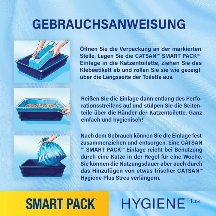 Catsan Smart Pack 2 Packs (2x4l) - Katzenstreu - Nicht-klumpend