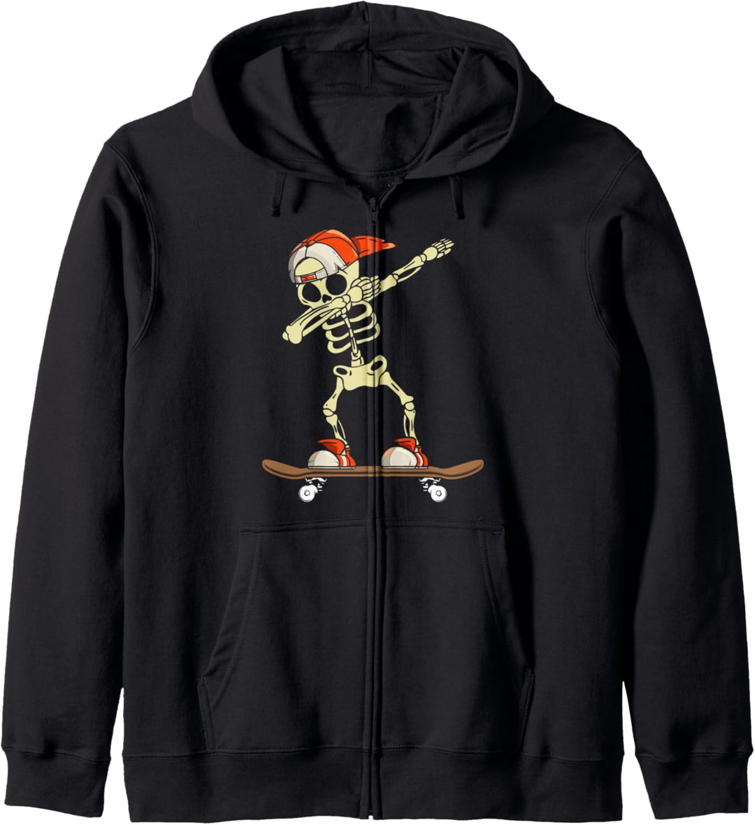 Dabbing Skateboarder Skelett Dabbing Skater Skateboarding Kapuzenjacke