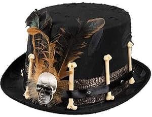 Boland Unisex Augenmaske Mama Legba (1er Pack) Einheitsgrösse Schwarz, Einheitsgrösse Schwarz