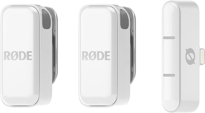 Rode Wireless Micro Drahtloses Mikrofon-System IOS Light-ning Weiss mit keepdrum Netzteil