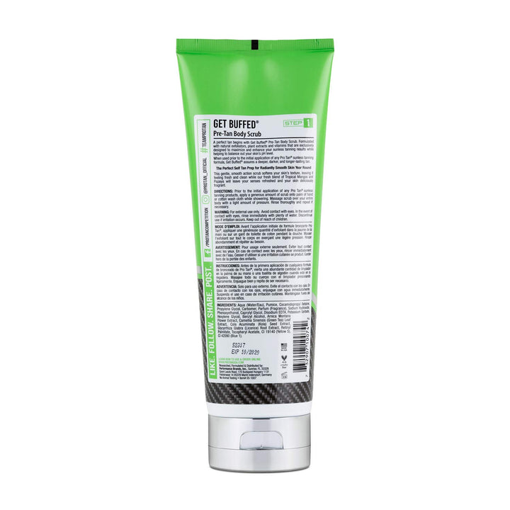 Pro Tan Get Buffed Pre-Tan Body Scrub Skin Balancing Exfoliator - 237 ml