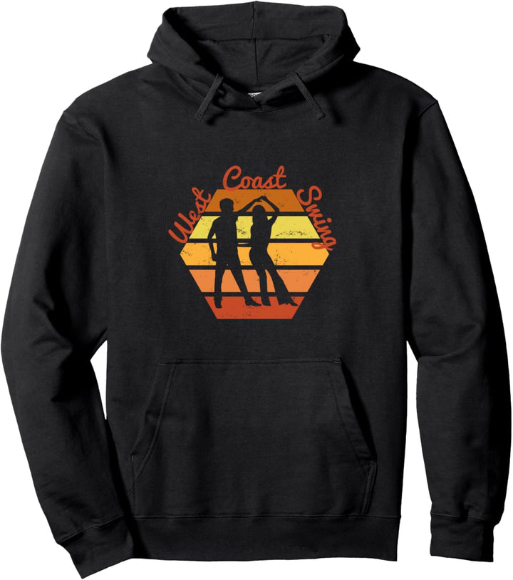 West Coast Swing Retro Design für Tänzer Pullover Hoodie
