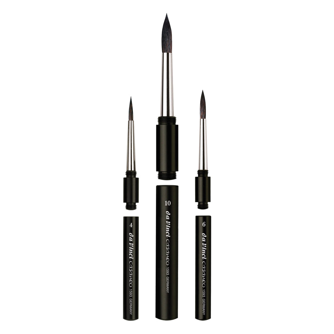 da Vinci Brushes Casaneo Reisepinsel, Schwarz Casaneo Reise-Set, Casaneo Reise-Set