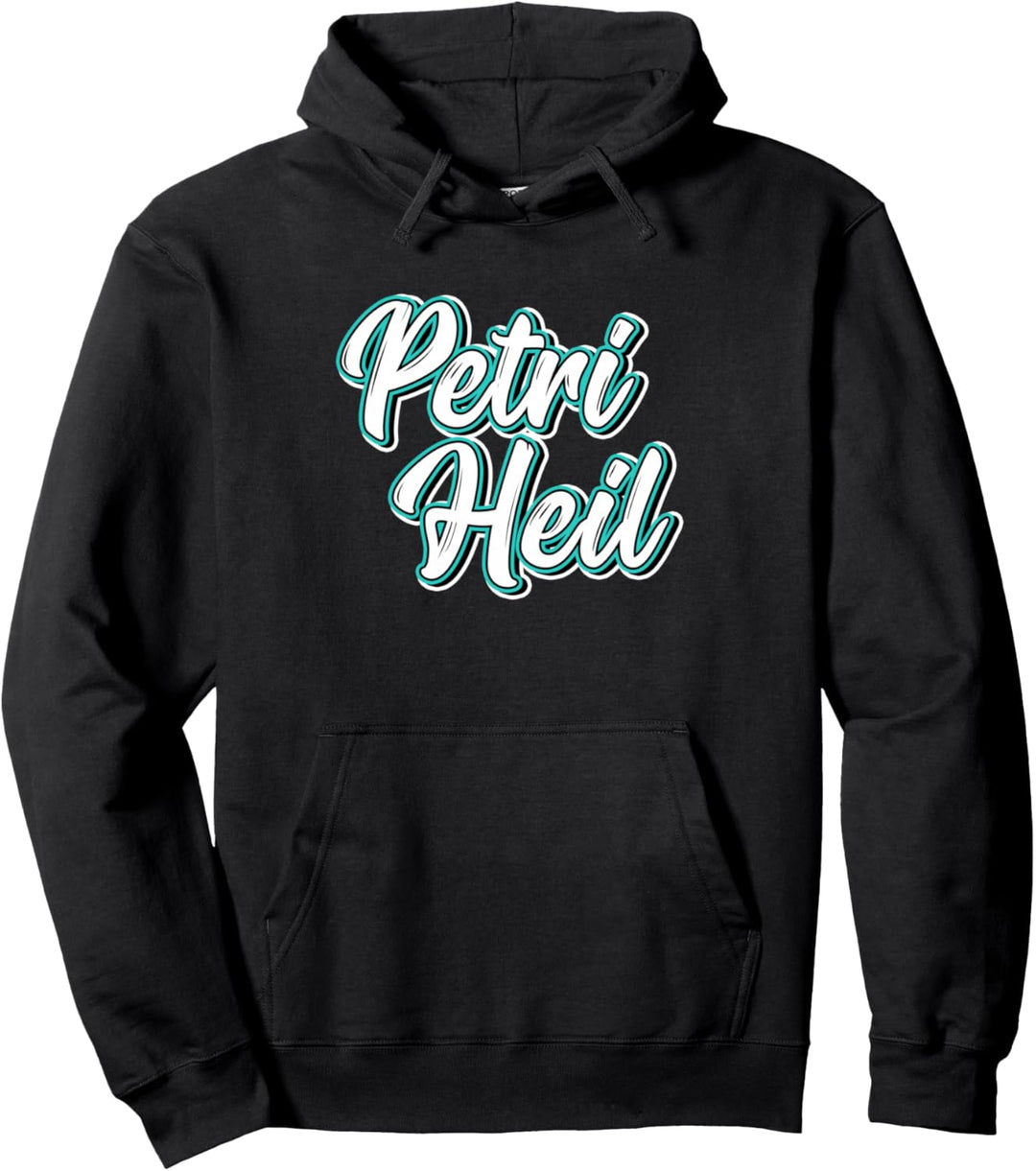 Petri Heil Angeln Angler Fischer Fischen Angelboot Geschenk Pullover Hoodie