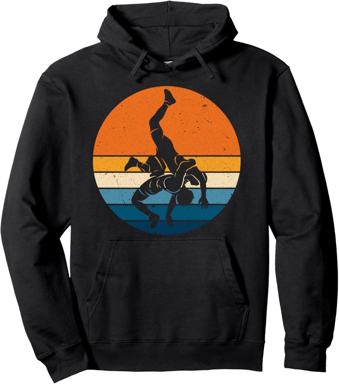 Griechisch-römisches Ringen Sport Retro Vintage Ringer Pullover Hoodie