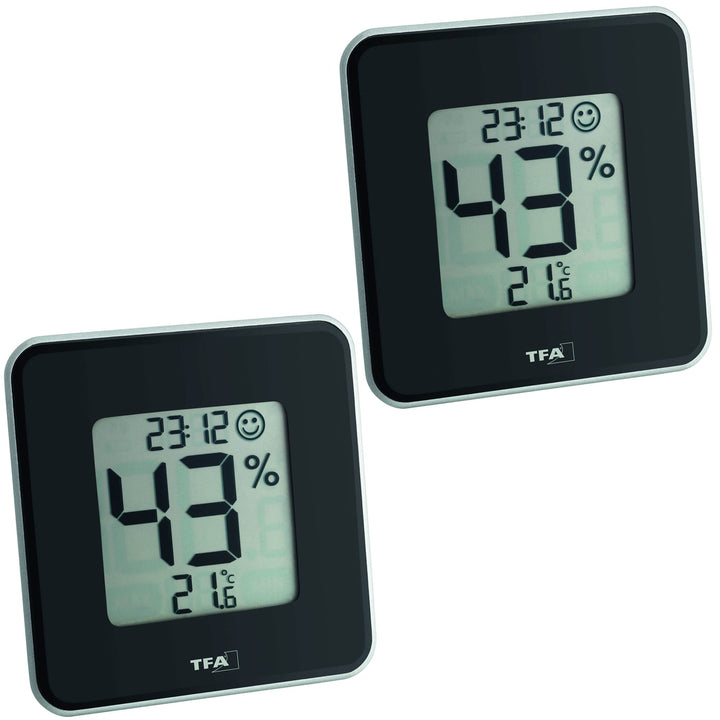 Sparset Thermo-Hygrometer TFA 30.5021 Style (2 x schwarz)