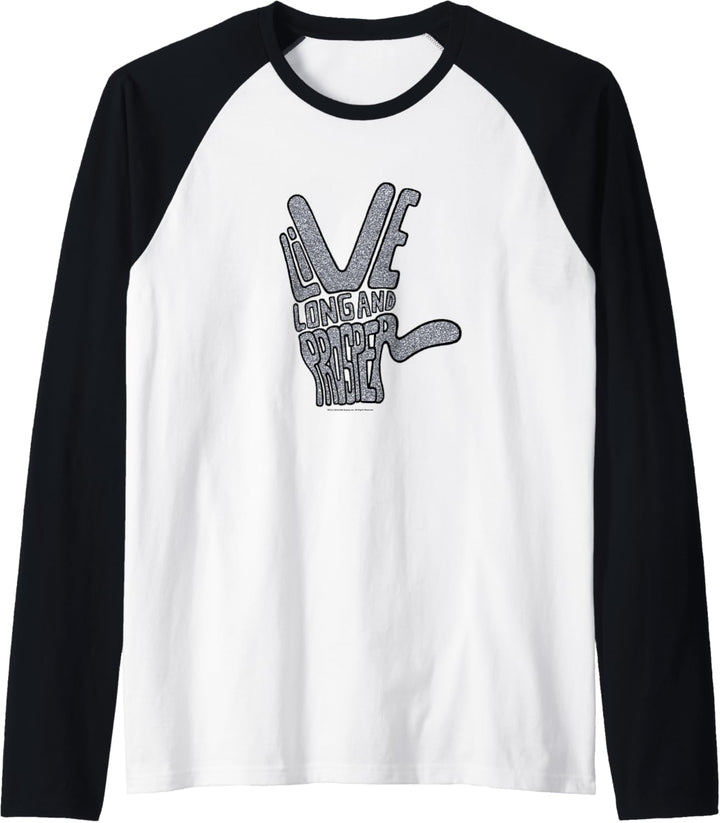 Star Trek: The Original Series Live Long Typography Grey Raglan