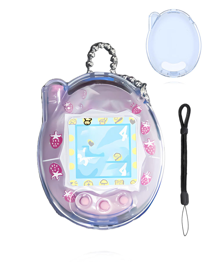 Hülle für Tamagotchi Connection Digital Pet, daunke weiche PC-Abdeckung, Mit Schlaufe，leichte Stossd