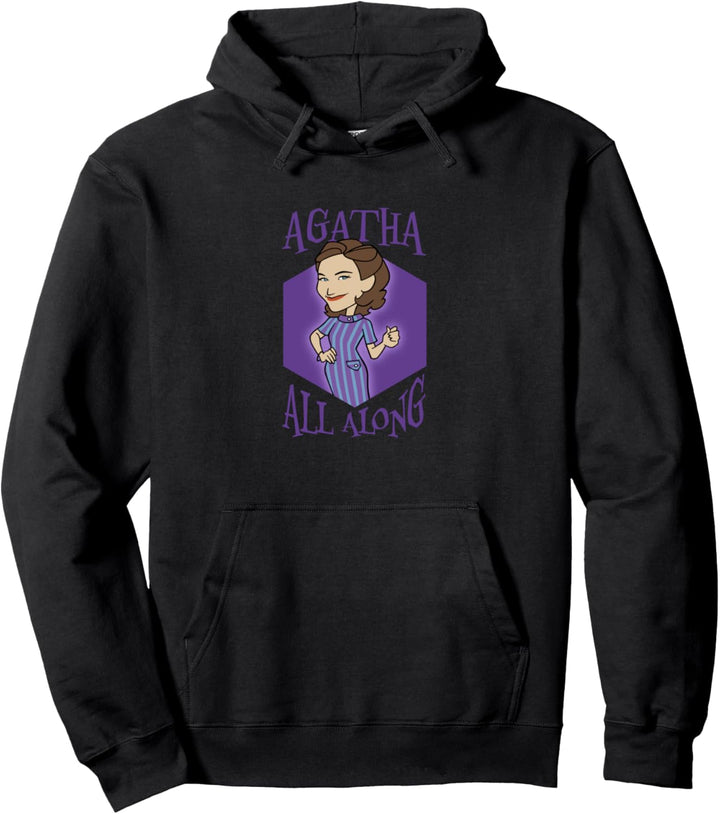 Marvel WandaVision Agatha All Along Purple Portrait Pullover Hoodie