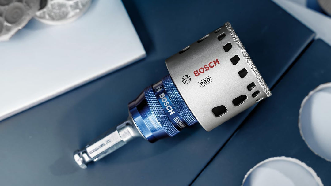 Bosch 1x PRO Tile Power Change Plus Lochsäge (für Harte Fliesen, Weiche Fliesen, Ø 68 mm, Profession