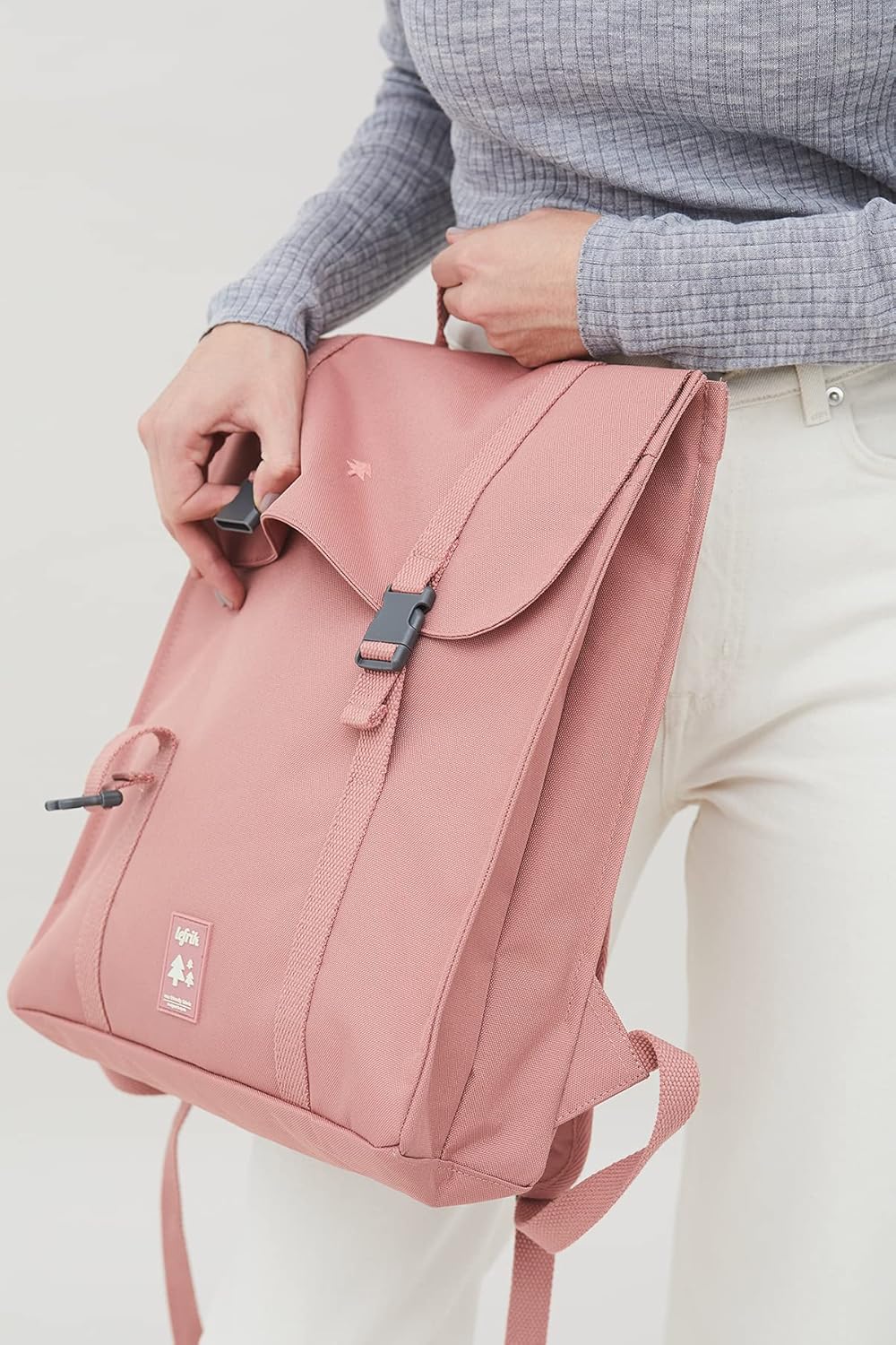Lefrik - Praktischer Laptoprucksack Handy - Rucksack aus 100 % recycelter Stoff - Eco Friendly - Für