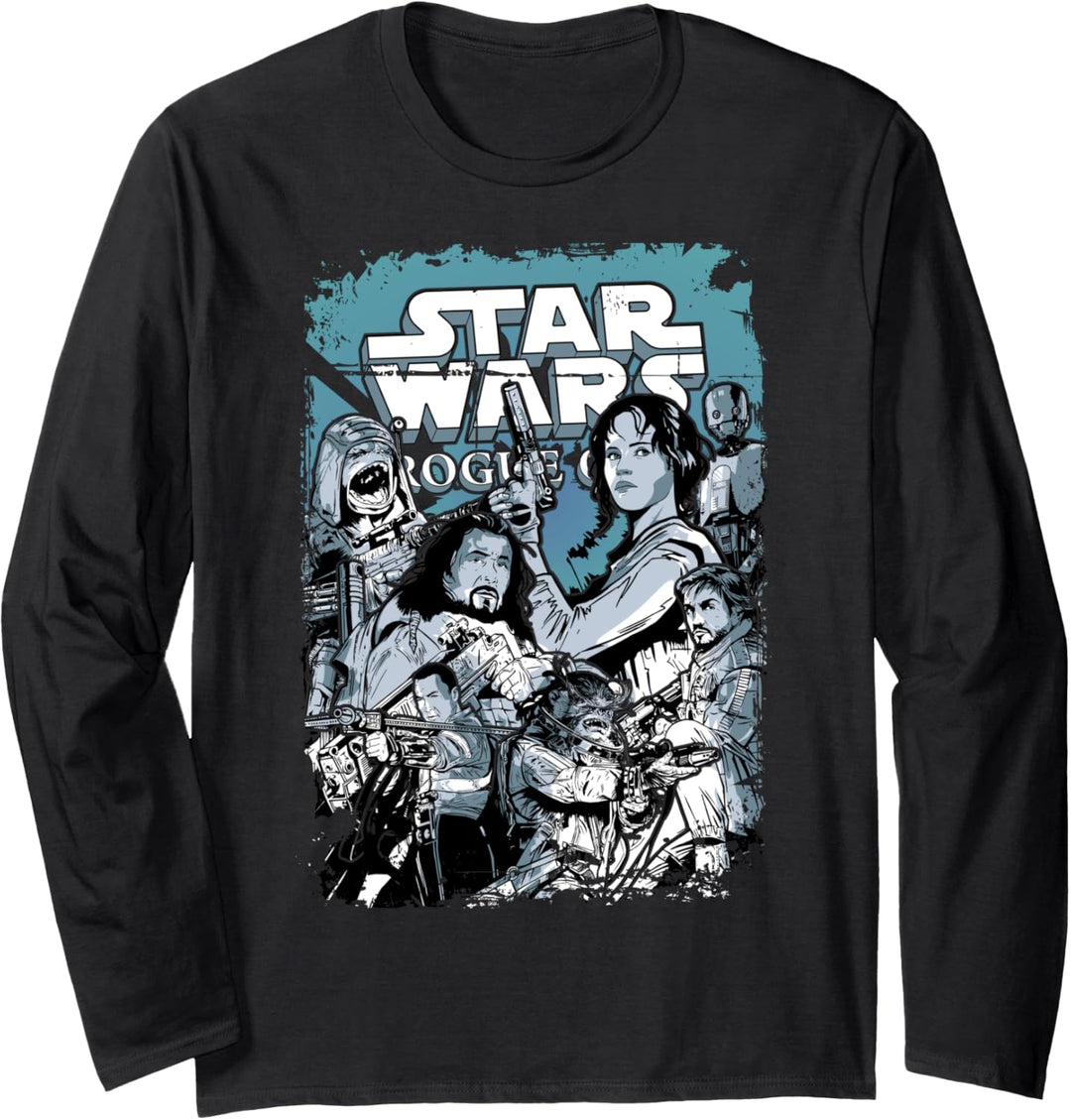 Star Wars Rogue One Team Poster Langarmshirt