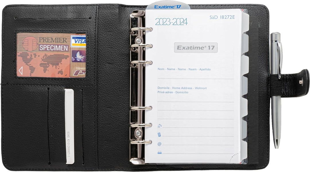 Exacompta Exatime 17 Ostsee 7255 Organizer schwarz, schwarz