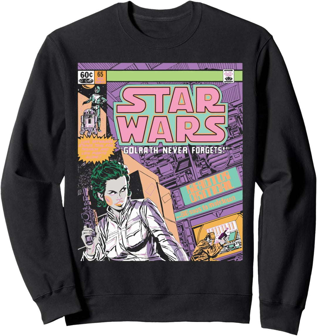 Star Wars Comic Book Cover Princess Leia Retro Sweatshirt