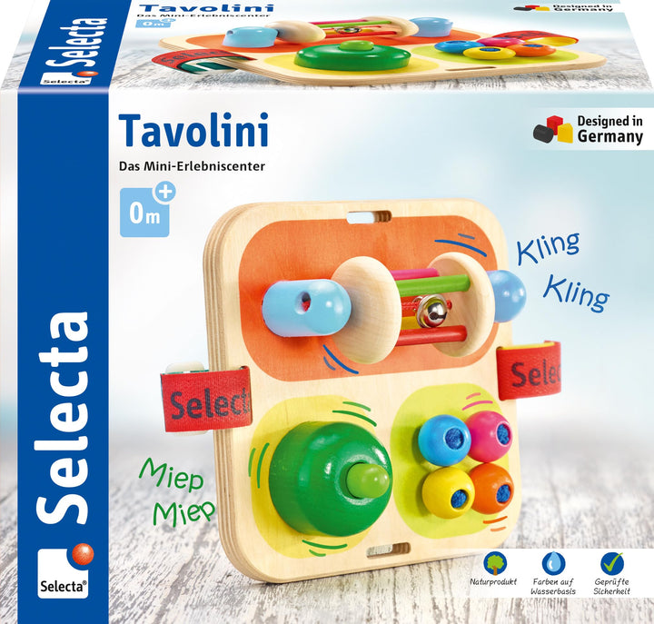Selecta 62014 Tavolini, Motorikspielzeug aus Holz, 14 cm