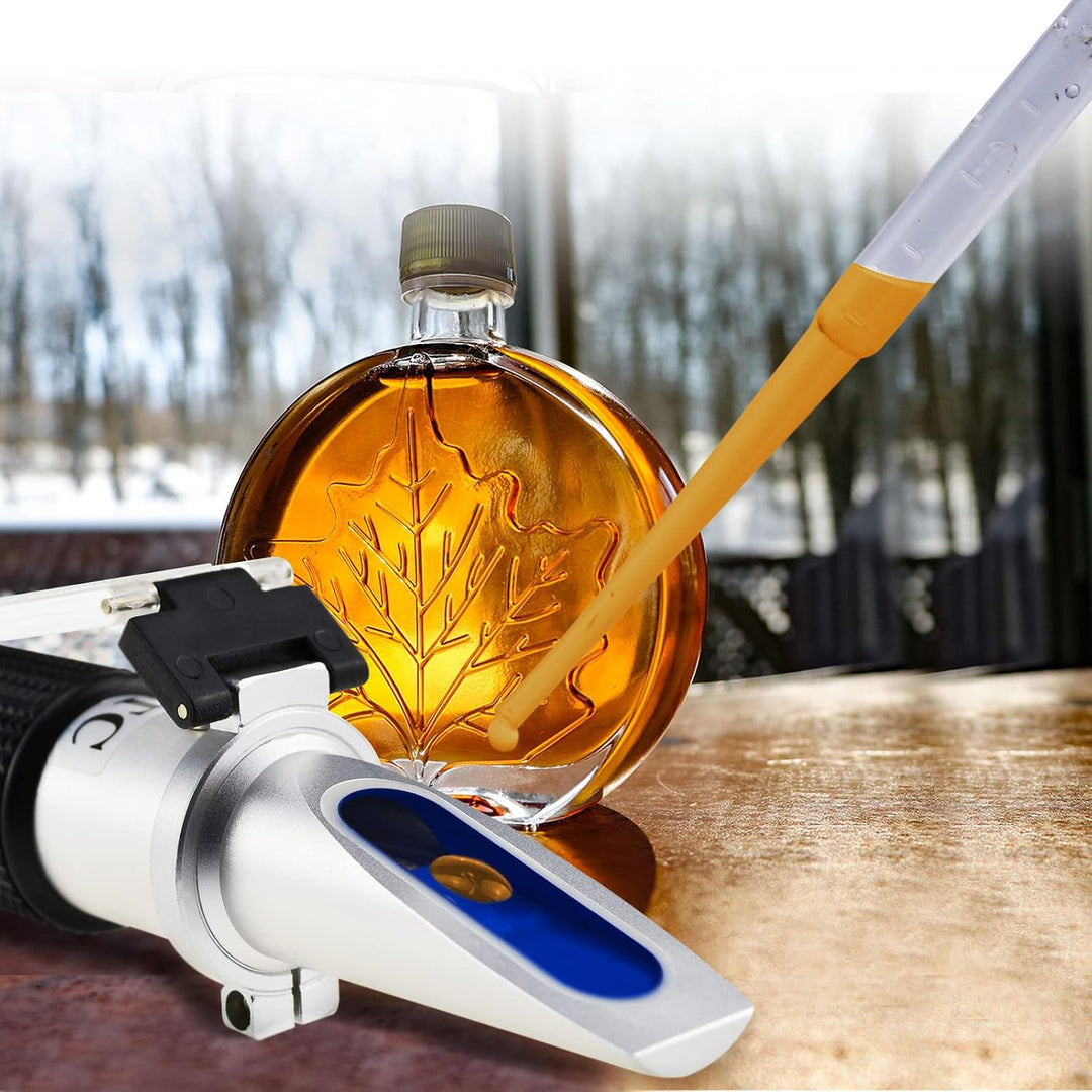 Brix-Refraktometer ATC-Bereich 0-10% Testen der synthetischen Bearbeitung Kühlmittel Ahornsaft Schne