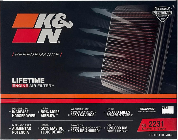 K&amp;N 33-2231 Ersetzen Luftfilter