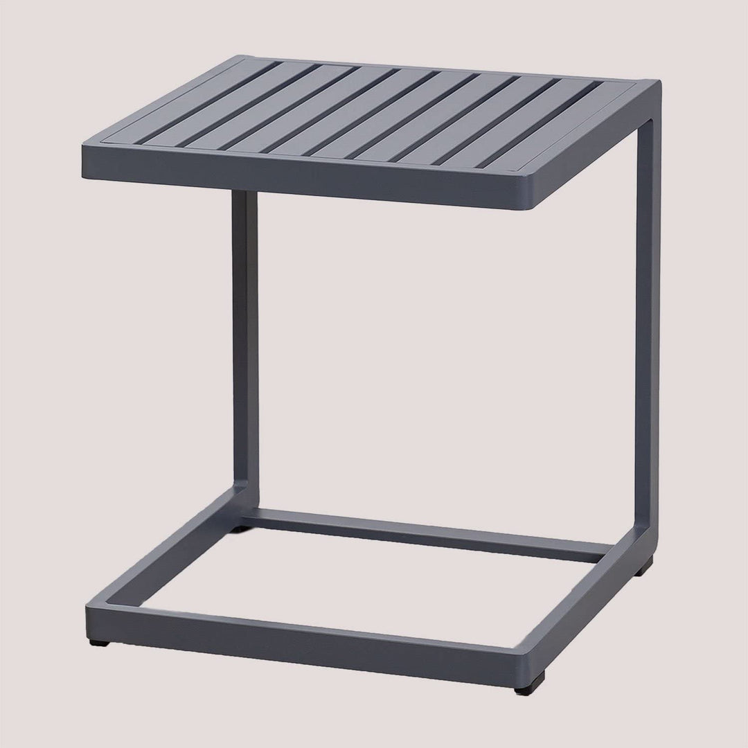 SKLUM Garten Beistelltisch Dulem Grau Graphit, Grau Graphit