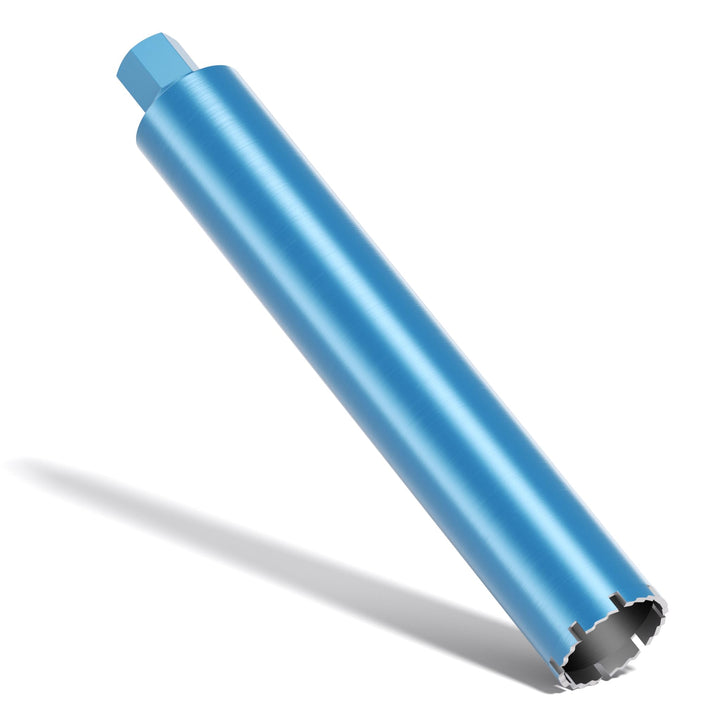 Wiltec Diamantbohrkrone Typ 1 (Shark) Ø 82 mm, Bohrkrone 450 mm, 1¼ UNC Nassbohrkrone, Diamantbohrer