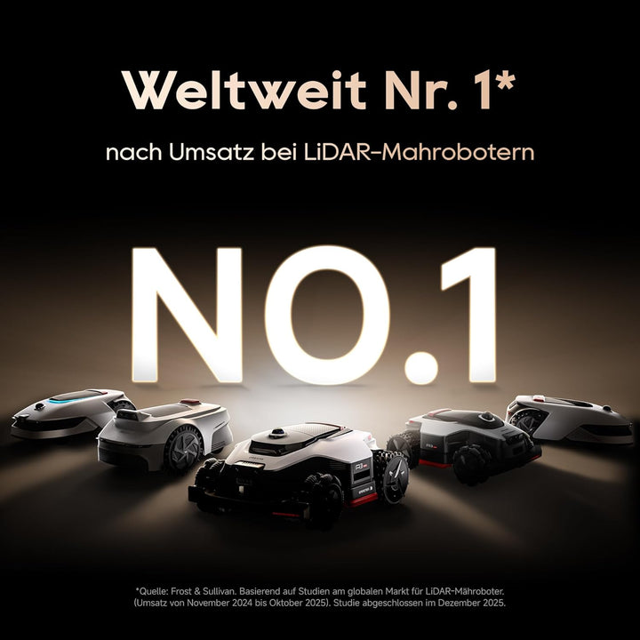 DREAME A3 AWD Pro 3500 Robot-Rasenmäher, für 3500 m², 4WD-Nabenmotoren, ohne RTK, 360° 3D-LiDAR &amp; KI