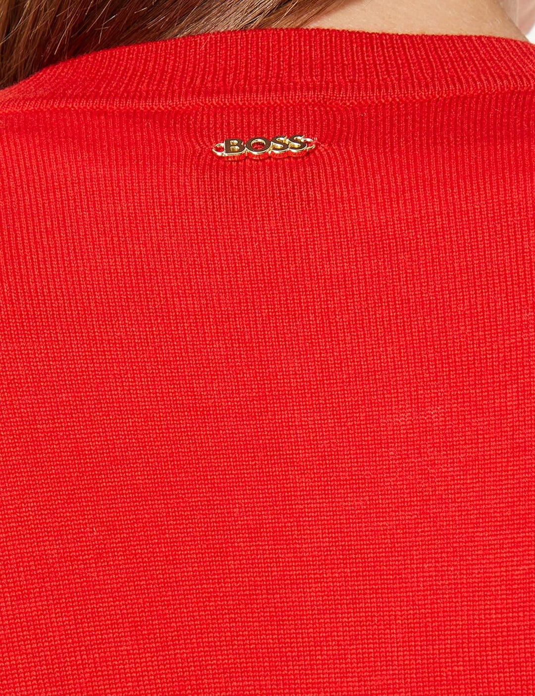 BOSS Damen Fadenasis Cardigan Sweater L Bright Red, L Bright Red