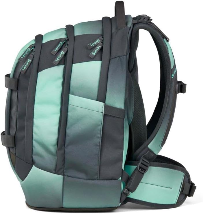 Satch Pack Schulrucksack Set 3tlg. inkl. Schlamperbox und Sportbeutel (Gradient Mint), Gradient Mint