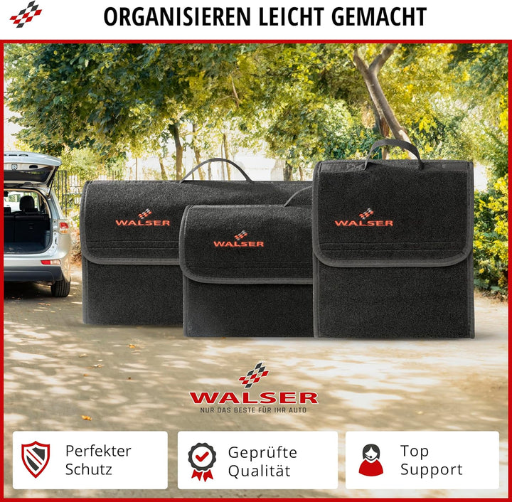 Walser Auto Organizer Toolbag Grösse XXL, Kofferraum Organizer, Gadget, Aufbewahrungsbox, Tasche, Zu