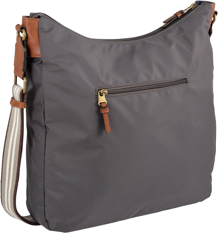 camel active bags Bari Damen Hobo Bag Schultertasche Gross dark grey Dark Grey 35 x 13 x 38, Dark Gr