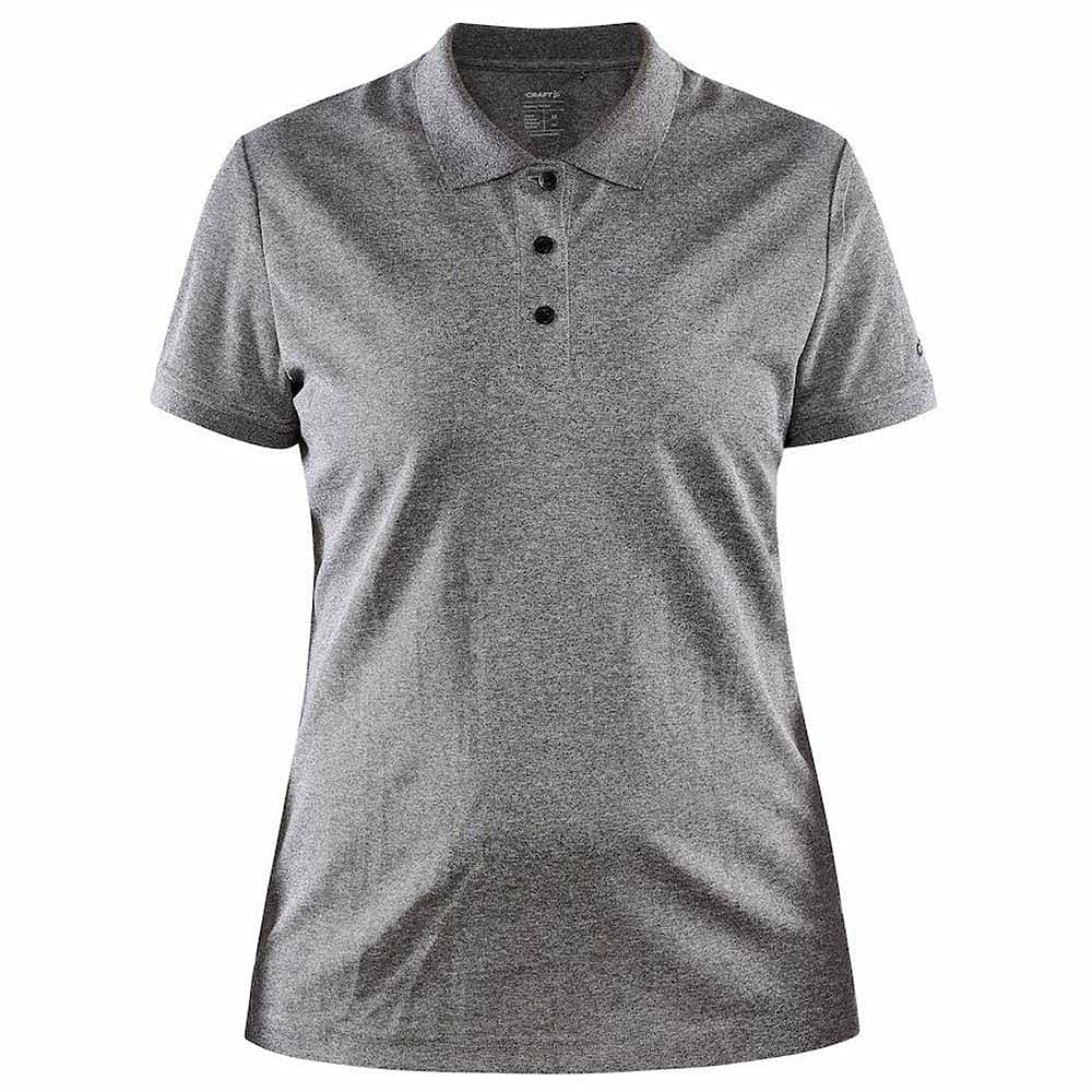 Craft Damen Core Unify Poloshirt Polohemd, grau, M