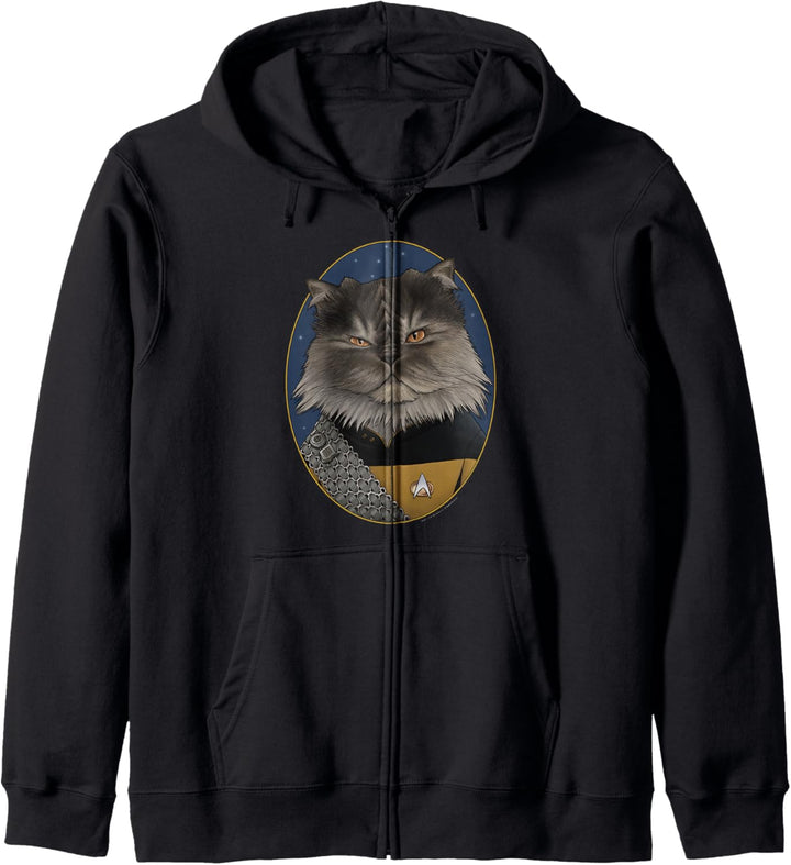 Star Trek: The Next Generation Worf Cat Portrait Kapuzenjacke