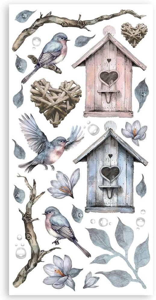 Stamperia - Paper Cut Outs for Scrapbooking, Albums, Card Making, Bullet Journalling and More, Acid