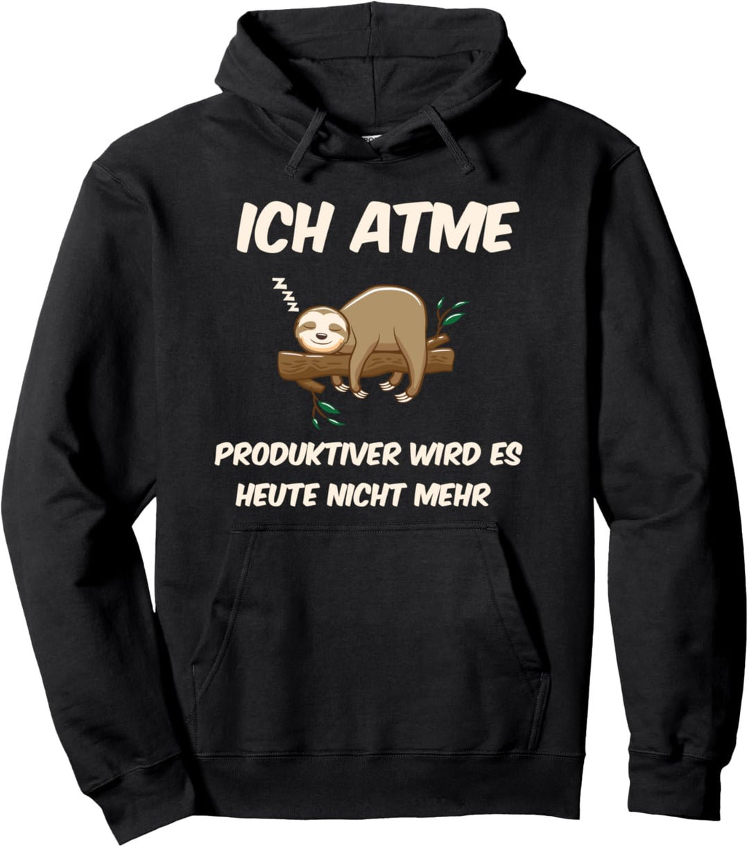 Lustiges Faultier Spruch Mitarbeiter Arbeitskollege Geschenk Pullover Hoodie