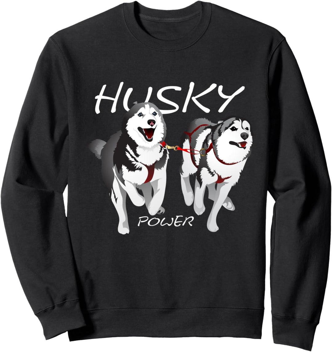 Husky Power sibirischen Husky Hunde Geschenk Sweatshirt