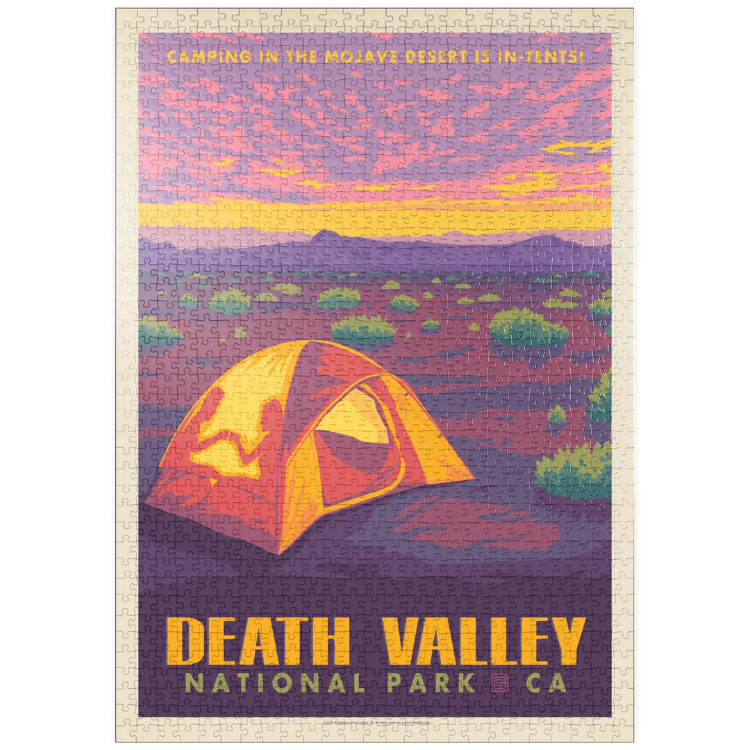 Death Valley National Park: Camping - Premium 1000 Teile Puzzle - MyPuzzle Sonderkollektion von Ande