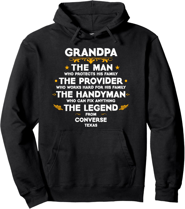 Opa die Legende aus Converse Texas USA Pullover Hoodie