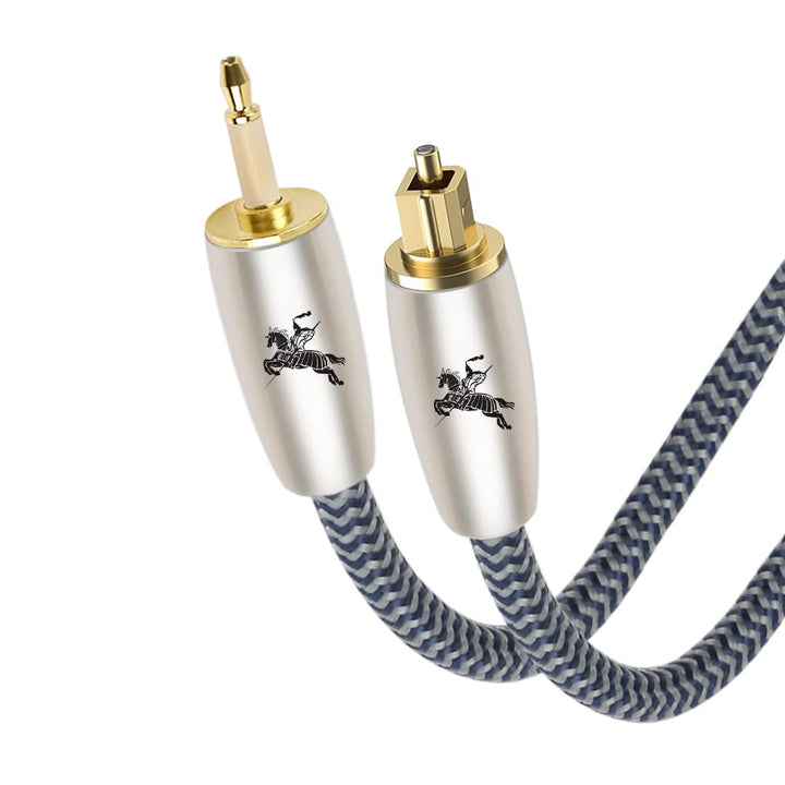 Impeto Mini Toslink Optisches Audiokabel mit LWL Störsignalschutz (Mini-Toslink auf Toslink, digital