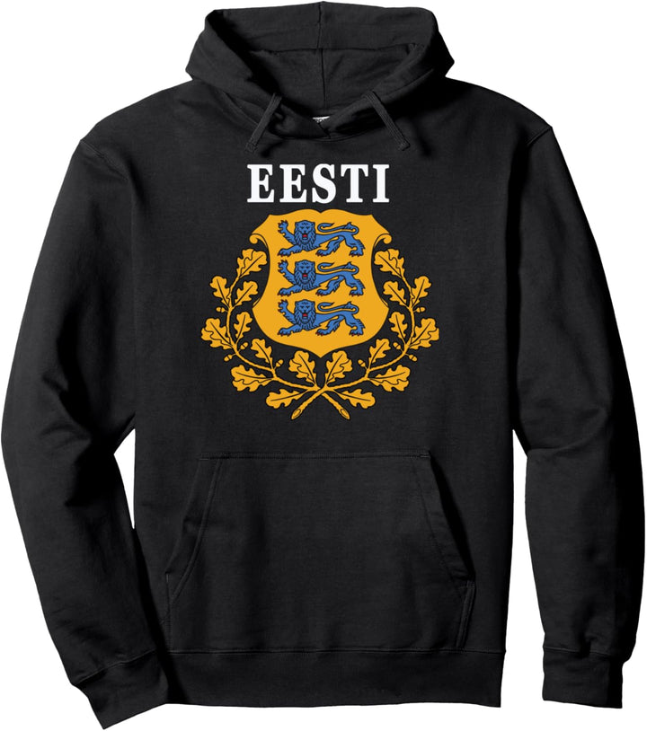 Nationales Wappen Estlands Eesti Pullover Hoodie