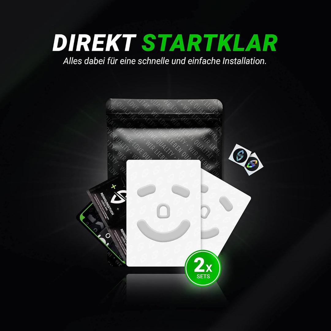 SensoryBoost HPS Glides (2er Set) kompatibel mit Razer Viper V2 PRO - Balance aus Speed &amp; Kontrolle