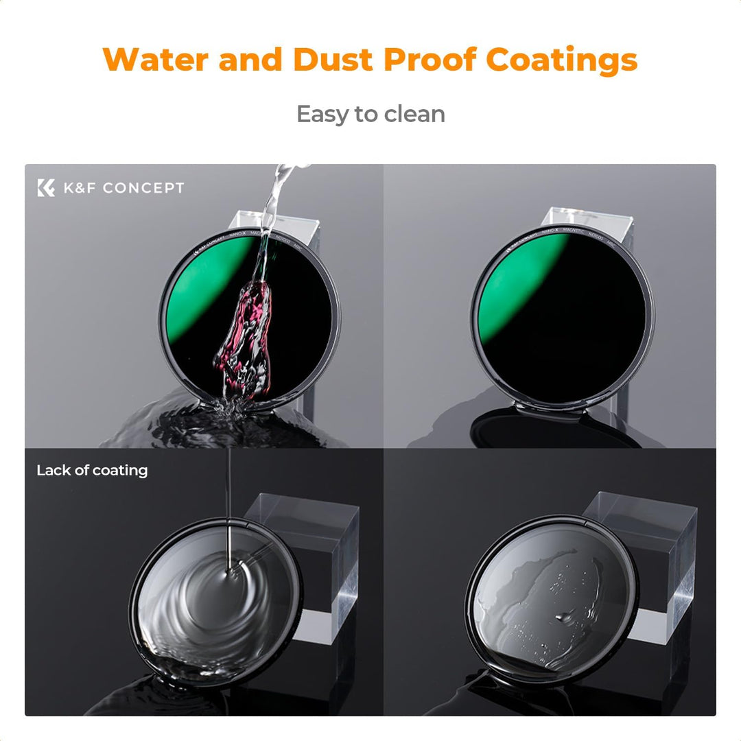 K&amp;F Concept Nano X-Serie Magnetischer ND Filter Graufilter ND1000(10 Blendenstufen) Magnetisches Sch