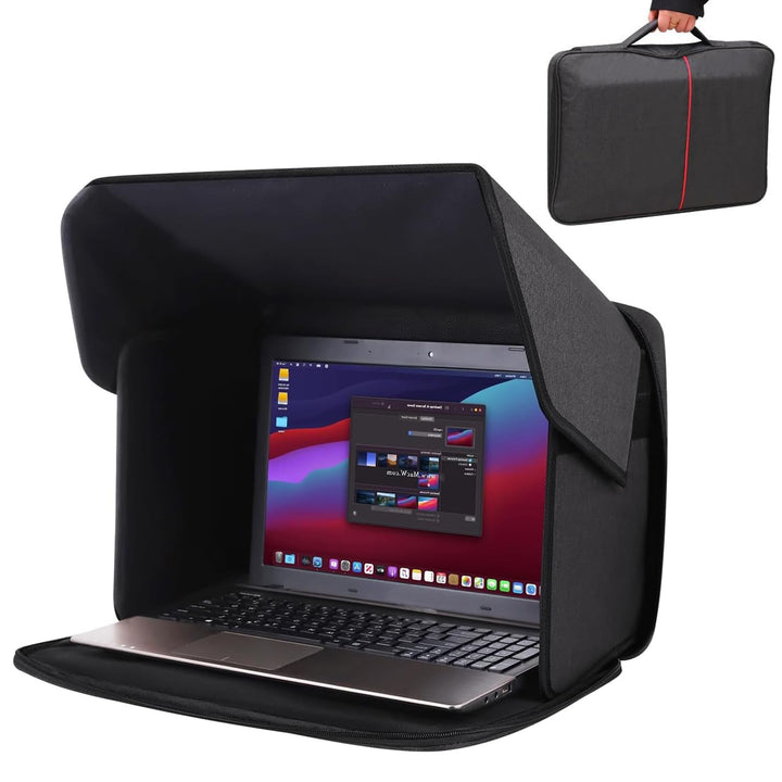 Laptop Sonnenschutz, 2-in-1 Laptoptasche Computer-Sonnenschutz Blendschutz für Arbeiten im Freien, T