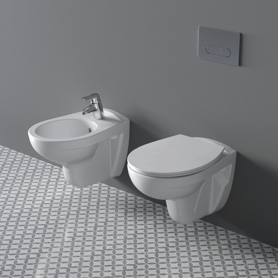 Ideal Standard E131801 Eurovit WC-Sitz, Weiss Universal Design mit Softclosing, Universal Design mit