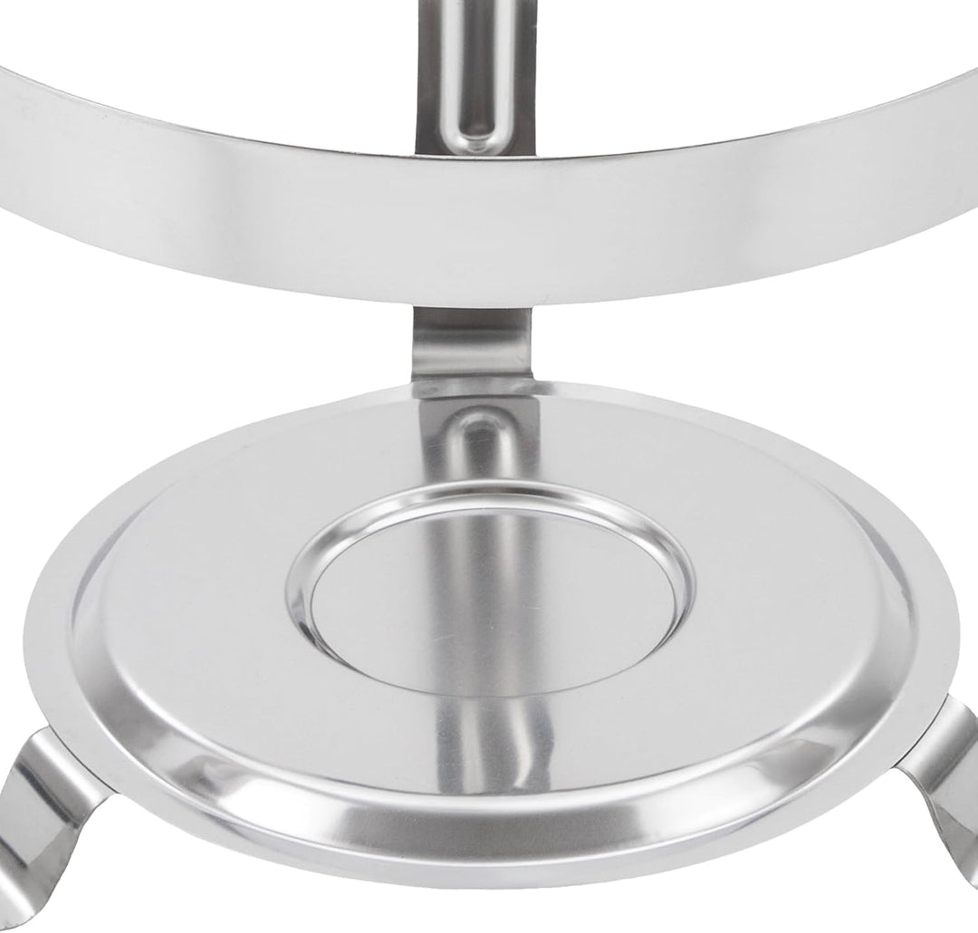 8,5L Chafing Dish Edelstahl Speisewärmer mit Glasdeckel, Verbrühungssicherer Griff, Buffetwärmer für