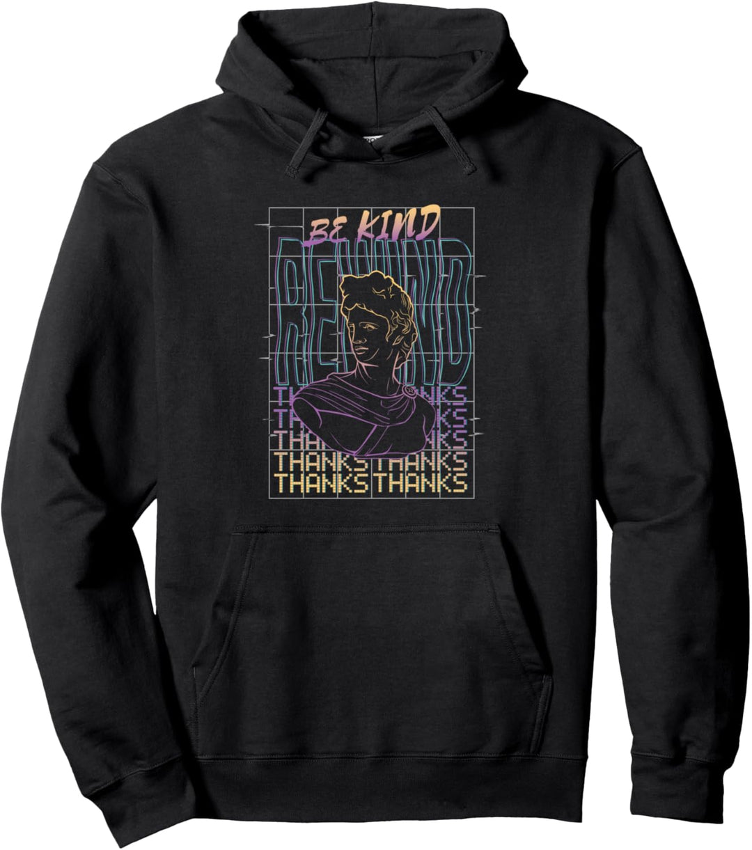 Be Kind Rewind Vaporwave Aesthetik Style Kunst Pullover Hoodie