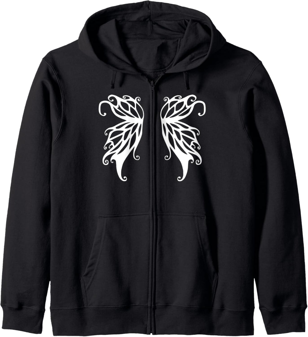 Ästhetische Y2k Feenflügel Alternative Kleidung Alt Grunge Kapuzenjacke