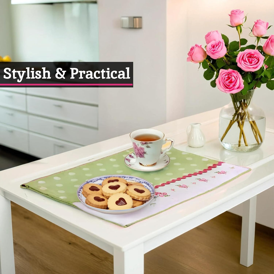 Premier Rose Cottage Tischsets, 4er Set, 100% Baumwolle, Tischset