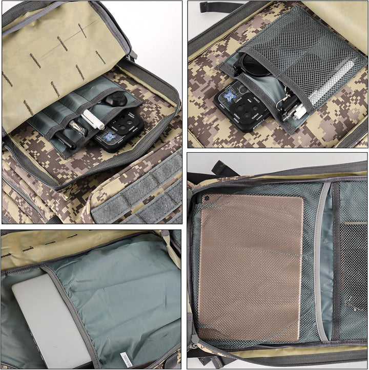 TANTOMI Taktischer Rucksack, 45L Militär Rucksack, Outdoor Rucksack, Travel Backpack, Tactical Backp