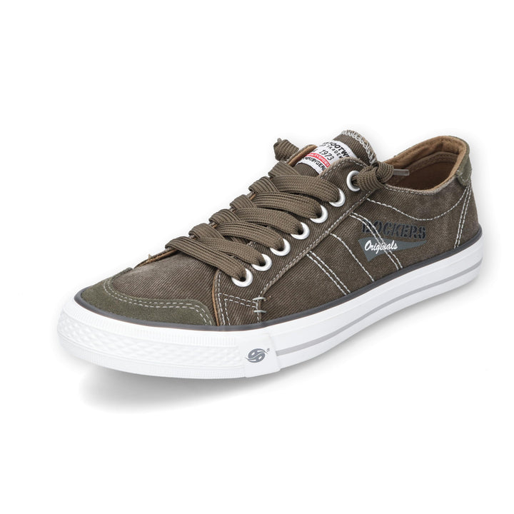 Dockers by Gerli Herren Low-Top Sneaker, Männer Halbschuhe 41 EU Khaki 850, 41 EU Khaki 850