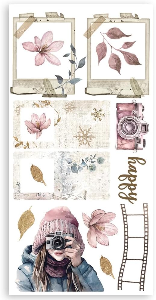 Stamperia - Paper Cut Outs for Scrapbooking, Albums, Card Making, Bullet Journalling and More, Acid
