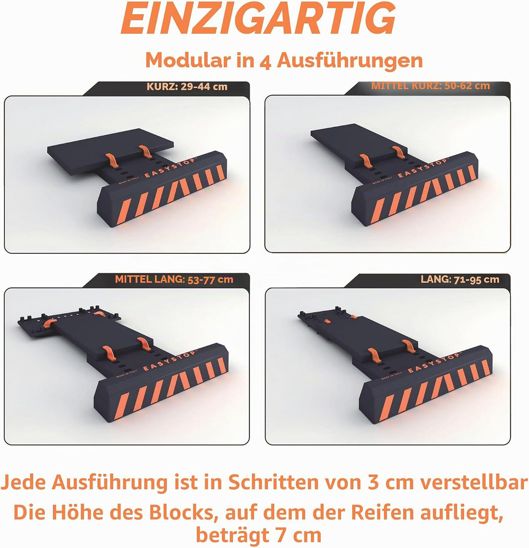 EASYSTOP - Radstopper - Die Einparkhilfe - Verstellbar -