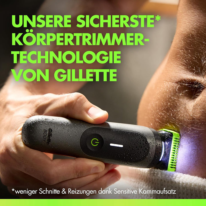 GilletteLabs i7 Body + Intimate Trimmer Herren mit SkinFirst-Technologie — Intimrasierer Mann für Kö